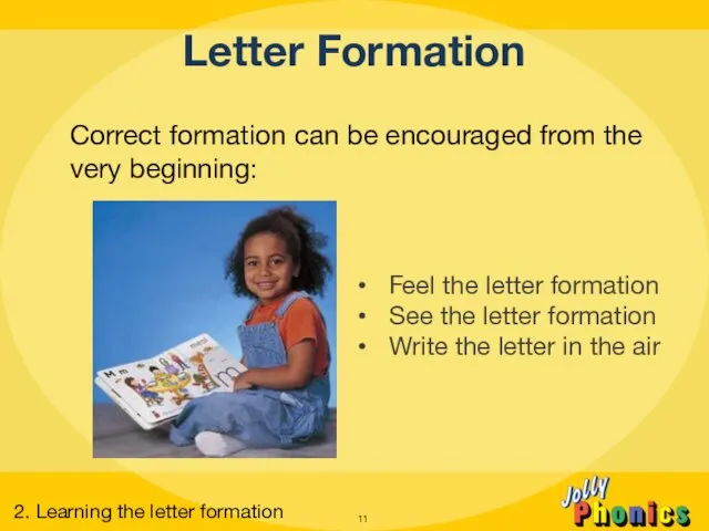 Letter Formation Correct formation can be encouraged from the very beginning: Feel