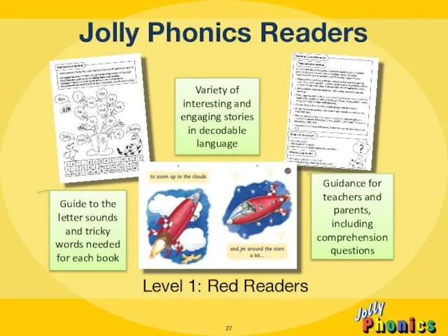 Jolly Phonics Readers Level 1: Red Readers Guide to the letter sounds