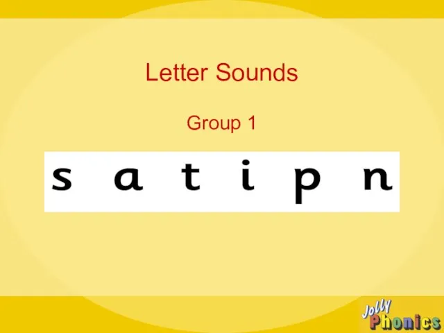 Letter Sounds Group 1