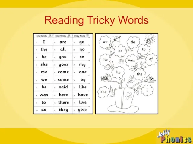 Reading Tricky Words