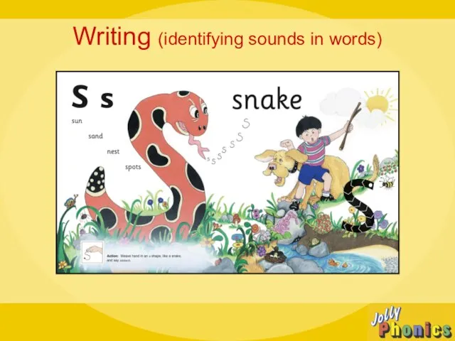 Writing (identifying sounds in words)