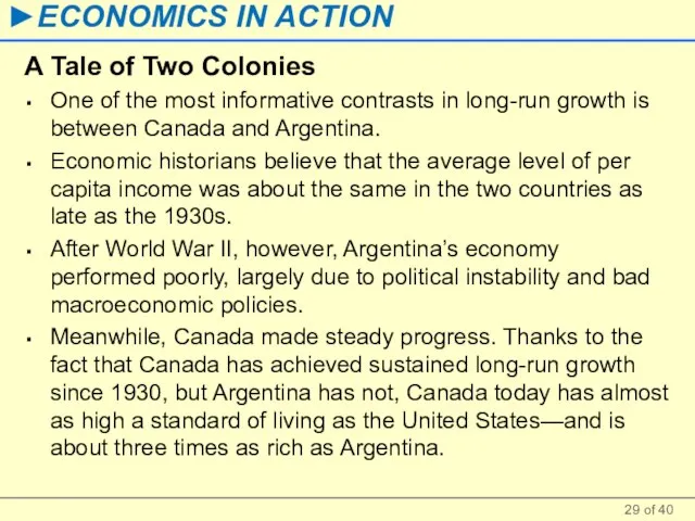 A Tale of Two Colonies One of the most informative contrasts in