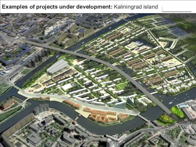 Examples of projects under development: Kaliningrad island CONCEPT PHASE