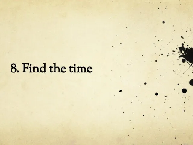 8. Find the time