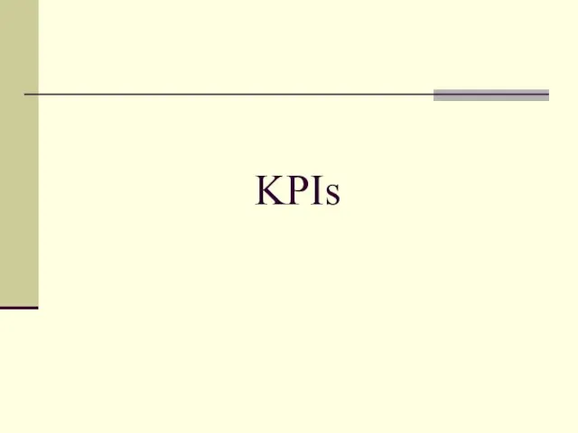 KPIs