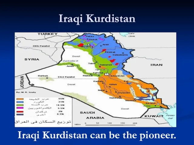 Iraqi Kurdistan Iraqi Kurdistan can be the pioneer.