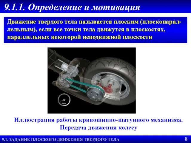 9.1.1. Определение и мотивация 2.1. ОПРЕДЕЛЕНИЕ ССС 9.1. ЗАДАНИЕ ПЛОСКОГО ДВИЖЕНИЯ ТВЕРДОГО