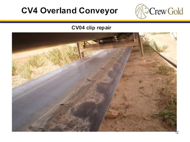 CV4 Overland Conveyor CV04 clip repair