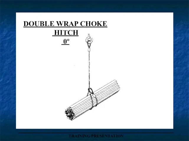 DOUBLE WRAP CHOKE HITCH 0º _____________________________________ TRAINING PRESENTATION