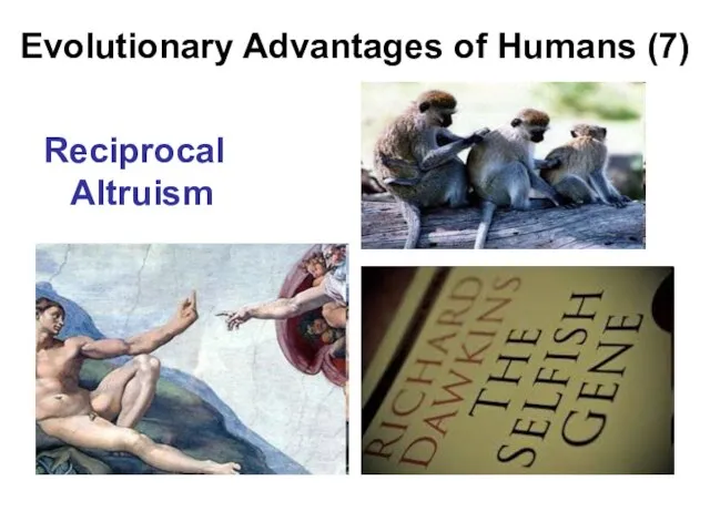 Evolutionary Advantages of Humans (7) Reciprocal Altruism