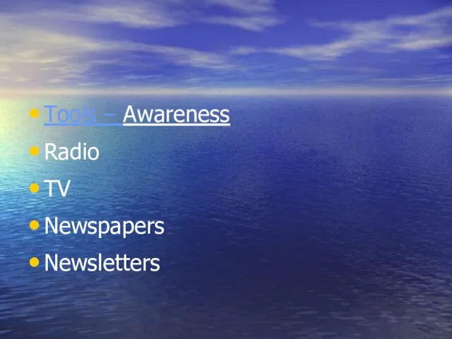 Tools – Awareness Radio TV Newspapers Newsletters