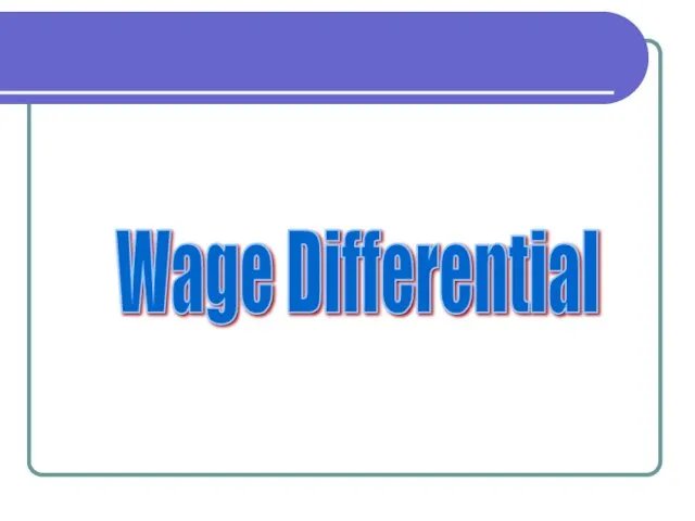 Wage Differential