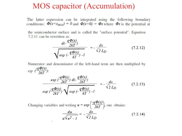 MOS capacitor (Accumulation)