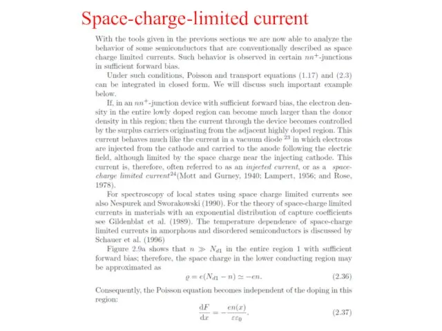 Space-charge-limited current