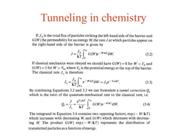 Tunneling in chemistry