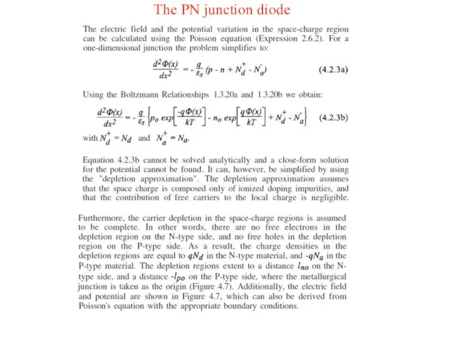 The PN junction diode