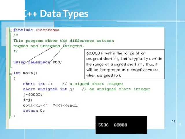 1. C++ Data Types