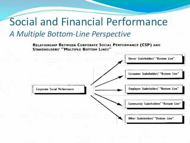 Social and Financial Performance A Multiple Bottom-Line Perspective