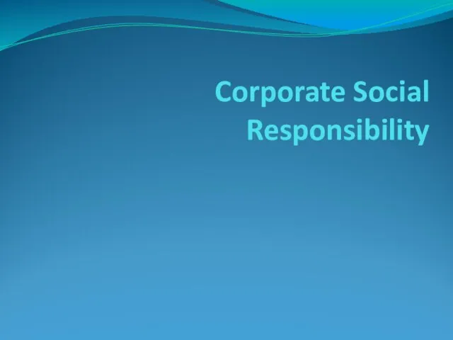 Corporate Social Responsibility