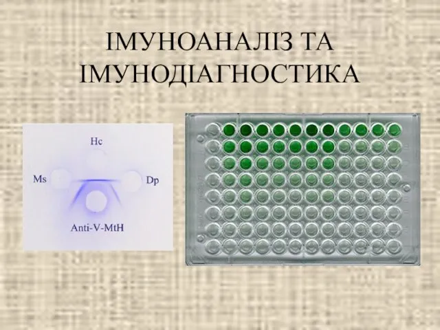 ІМУНОАНАЛІЗ ТА ІМУНОДІАГНОСТИКА