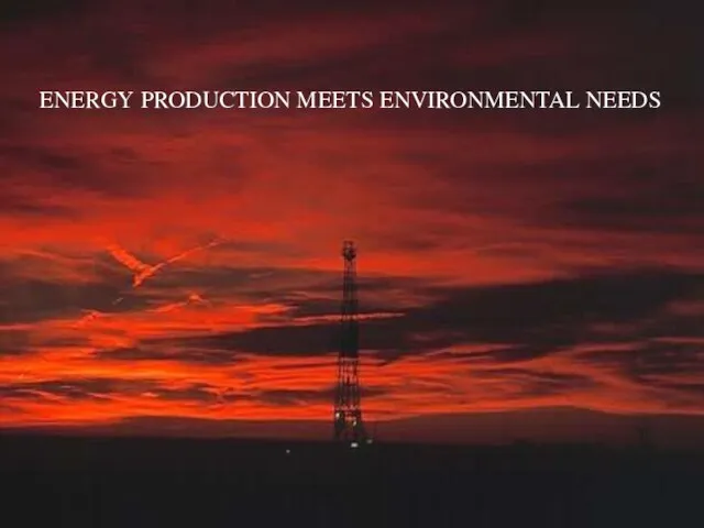 ENERGY PRODUCTION MEETS ENVIRONMENTAL NEEDS