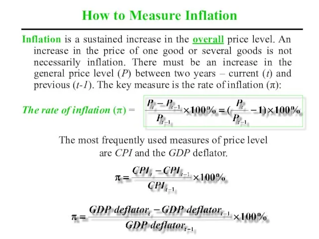 How to Measure Inflation Inflation is a sustained increase in the overall