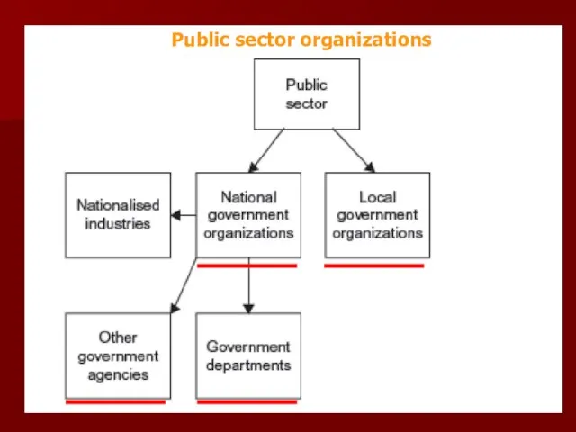 Public sector organizations