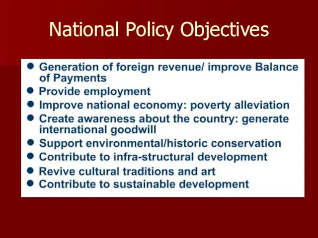 National Policy Objectives