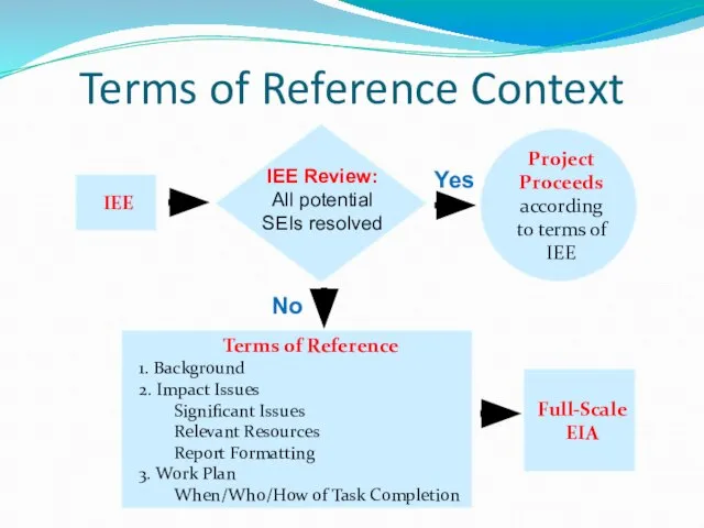 Terms of Reference Context