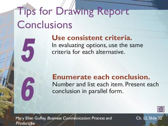 Mary Ellen Guffey, Business Communication: Process and Product, 6e Ch. 12, Slide