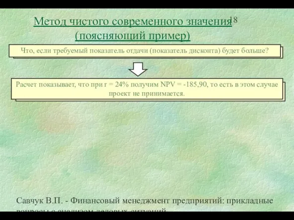 Савчук В.П. - Финансовый менеджмент предприятий: прикладные вопросы с анализом деловых ситуаций