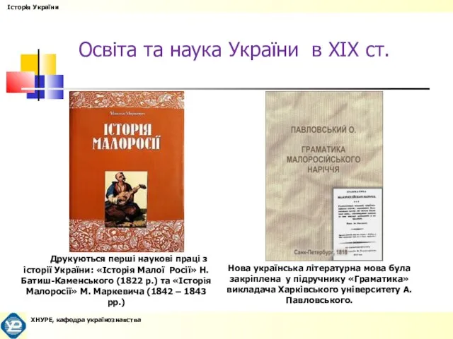 Друкуються перші наукові праці з історії України: «Історія Малої Росії» Н. Батиш-Каменського