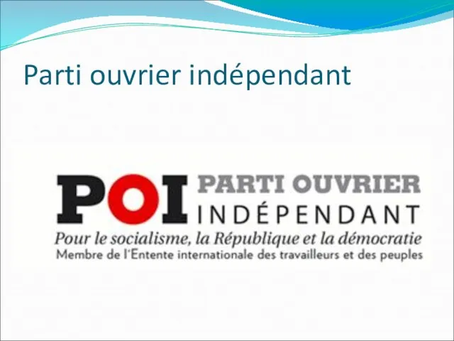 Parti ouvrier indépendant