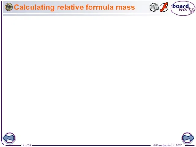 Calculating relative formula mass