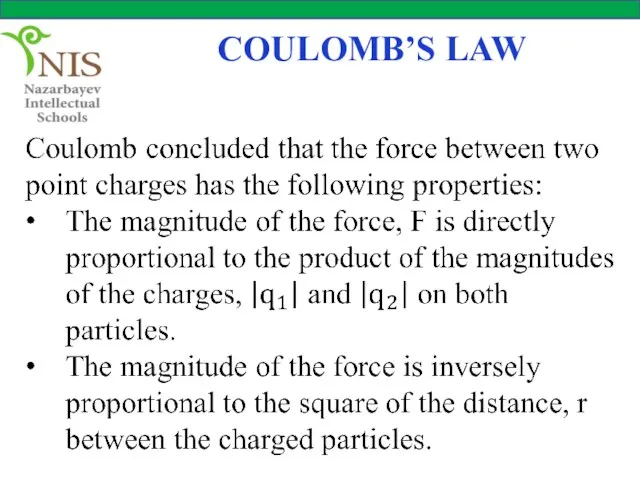 COULOMB’S LAW