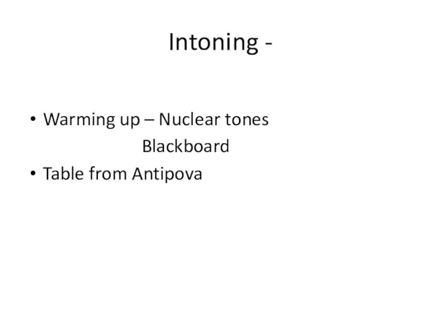 Intoning - Warming up – Nuclear tones Blackboard Table from Antipova