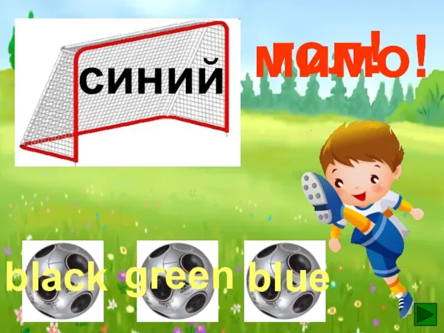 синий гол! мимо! мимо!