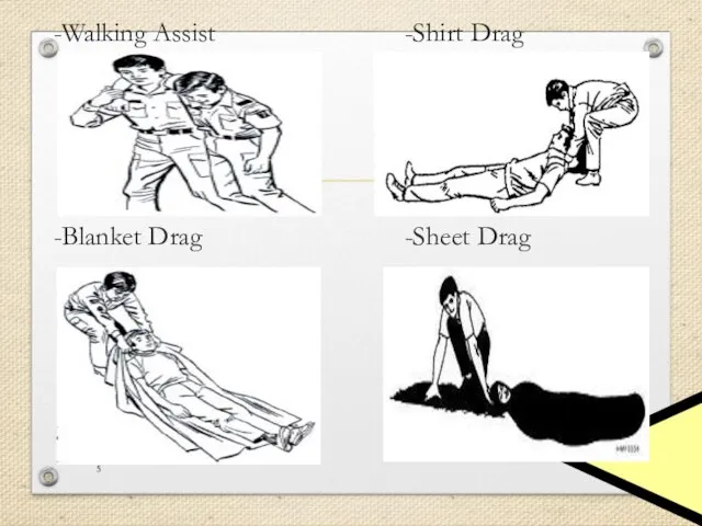 -Walking Assist -Shirt Drag -Blanket Drag -Sheet Drag