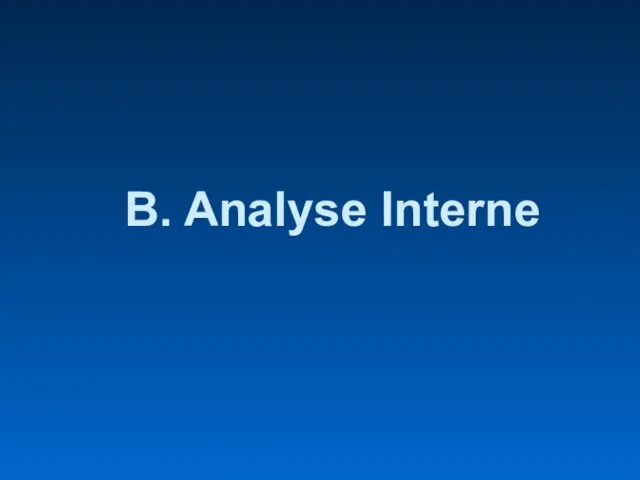 B. Analyse Interne