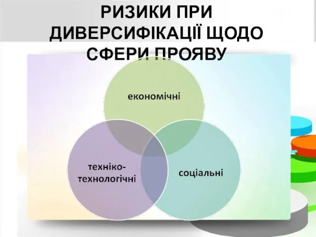 РИЗИКИ ПРИ ДИВЕРСИФІКАЦІЇ ЩОДО СФЕРИ ПРОЯВУ