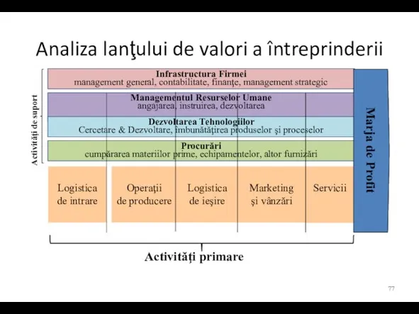 Analiza lanţului de valori a întreprinderii