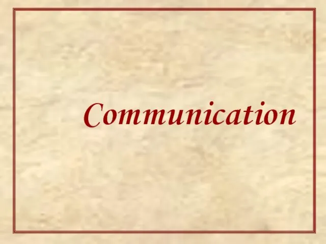 Communication