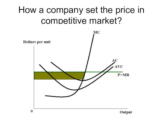 How a company set the price in competitive market?