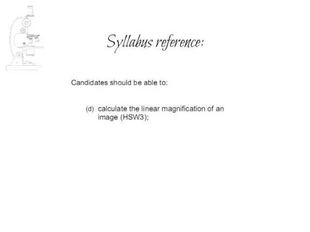Syllabus reference: