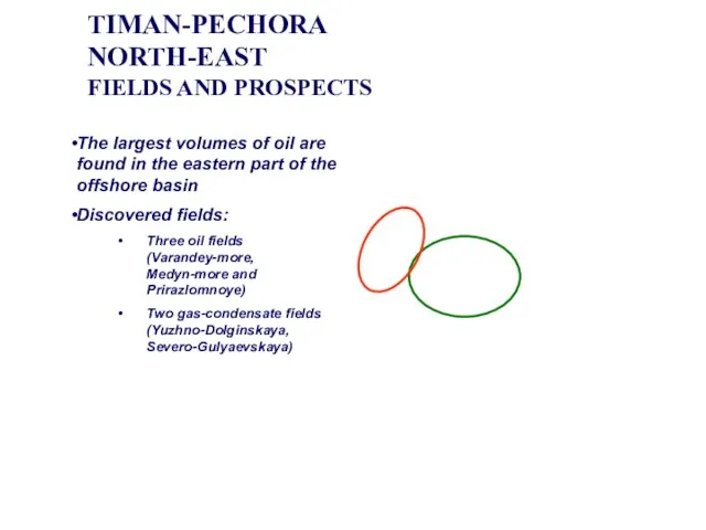 TIMAN-PECHORA NORTH-EAST FIELDS AND PROSPECTS The largest volumes of oil are found