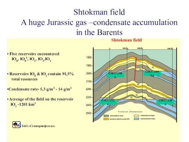 Shtokman field A huge Jurassic gas –condensate accumulation in the Barents