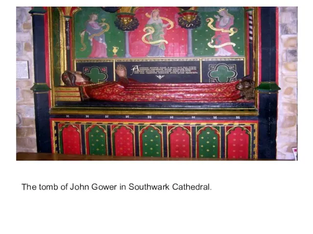 The tomb of John Gower in Southwark Cathedral.