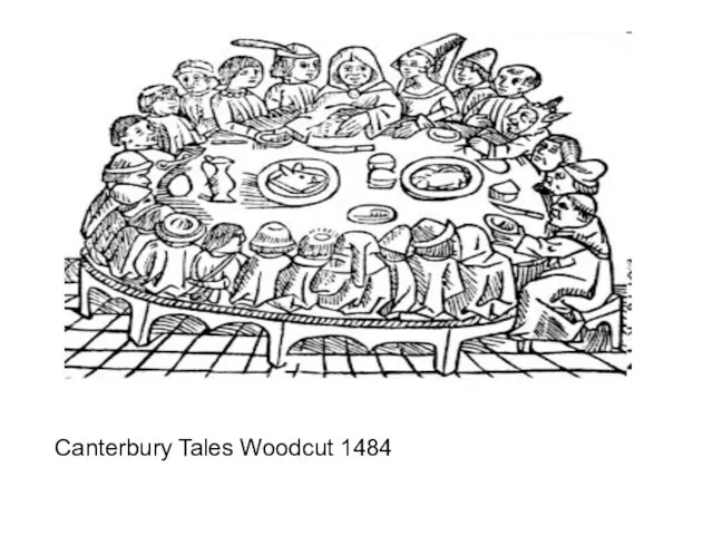 Canterbury Tales Woodcut 1484