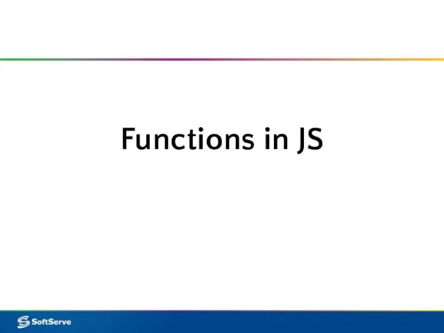 Functions in JS