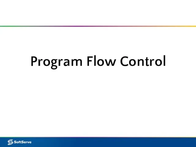 Program Flow Control